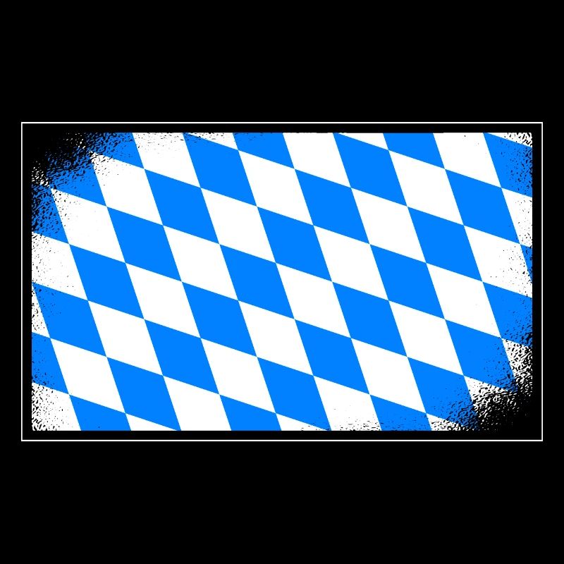 Drapeau de la Bavière aspect utilisé Drapeau bavarois Vintage