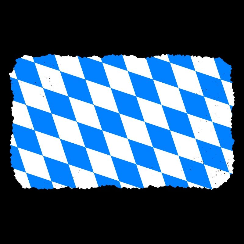 Drapeau de la Bavière aspect utilisé Drapeau bavarois Vintage
