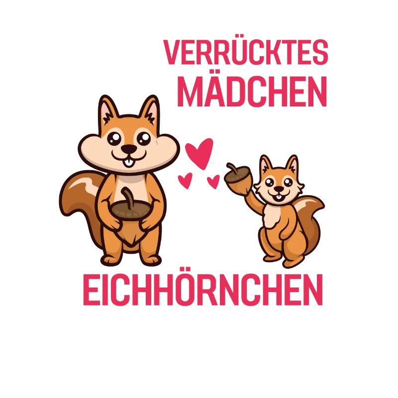 Waldbewohner Mädchen Geschenk Eichhörnchen