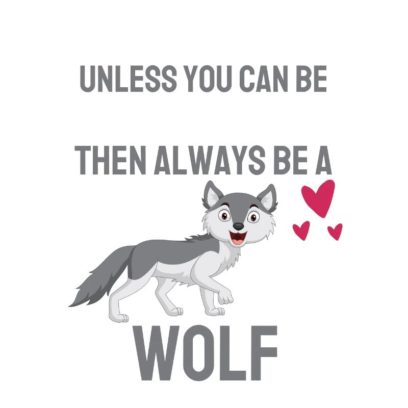 Waldbewohner Wald Tier Lustiges Geschenk Wolf