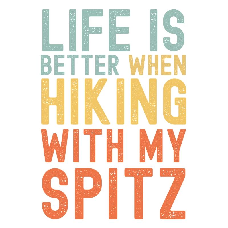 Spitz Wanderhund retro