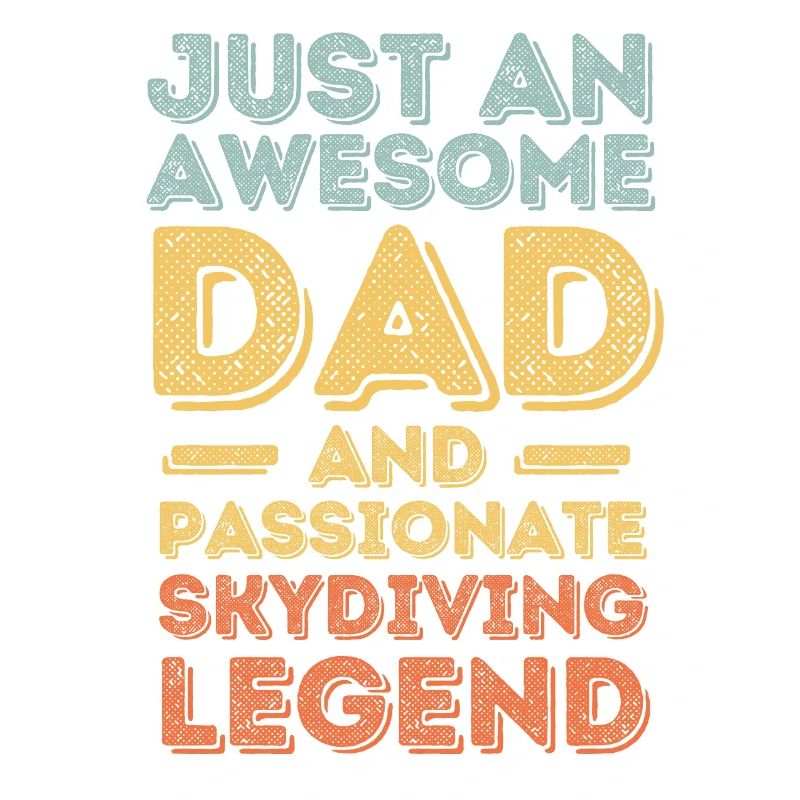 Dad skydiving retro