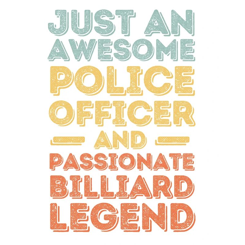 Policeman billiards retro