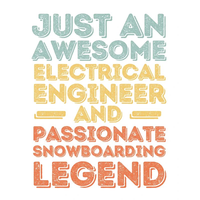 Electrical engineer snowboard retro