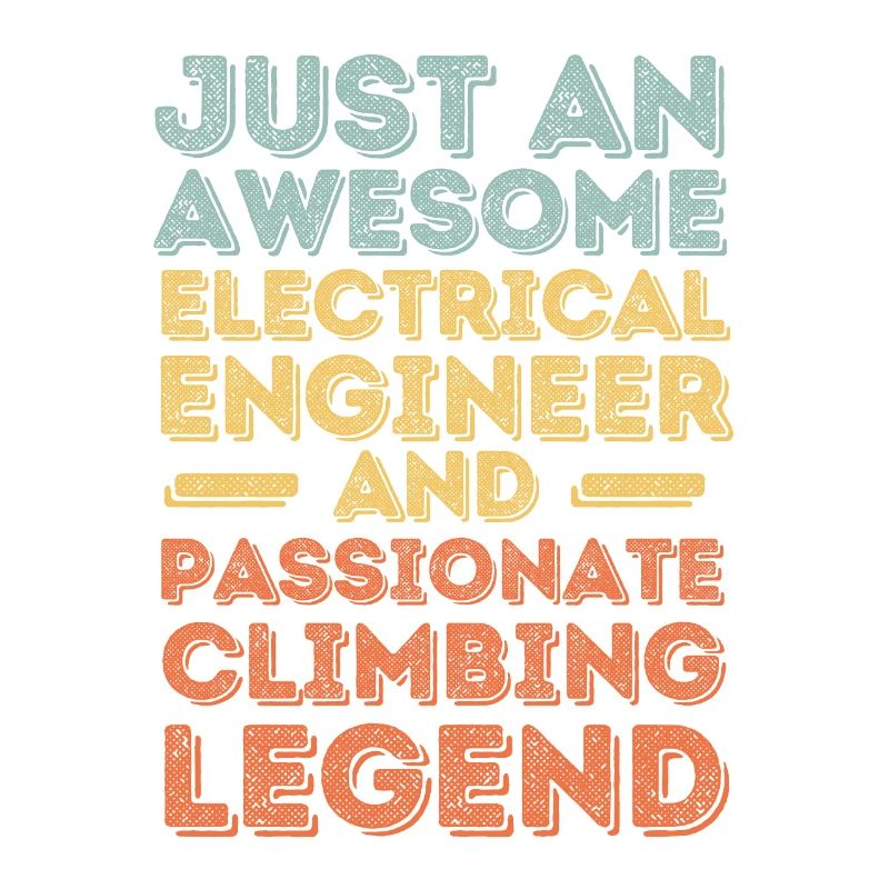 Electrical Engineer Climbing retro