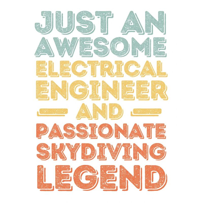 Electrical Engineer Skydiving retro