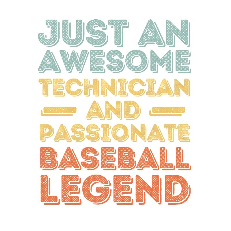 Technician Baseball retro