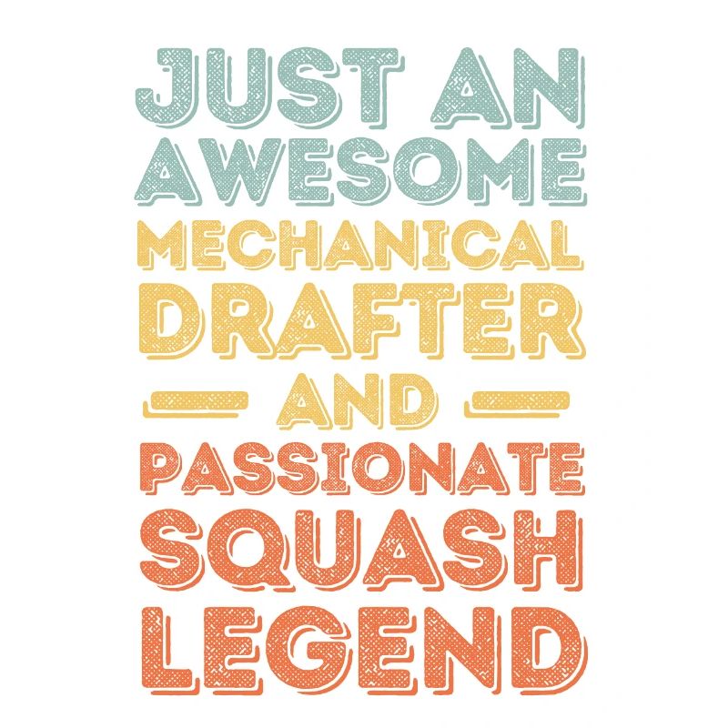 Dessinateur technique Squash rétro