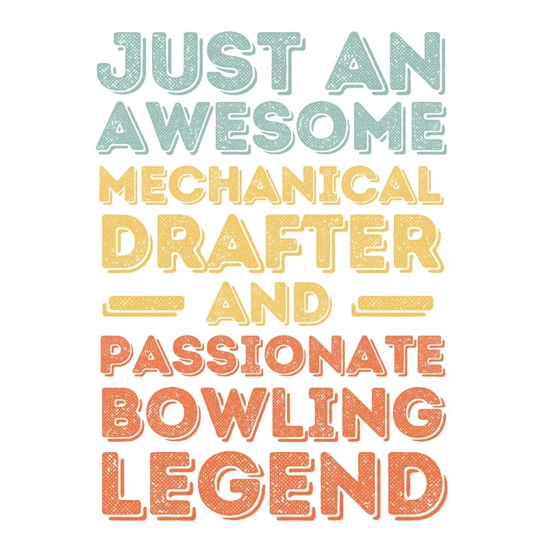 Technical draughtsman bowling retro