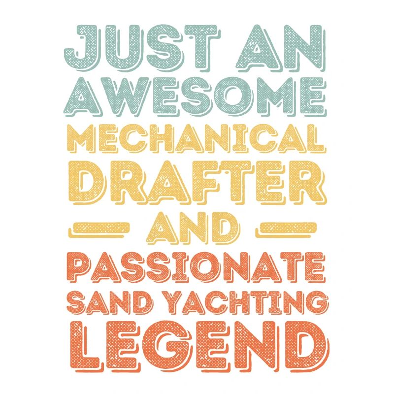 Technical draughtsman sand sailing retro