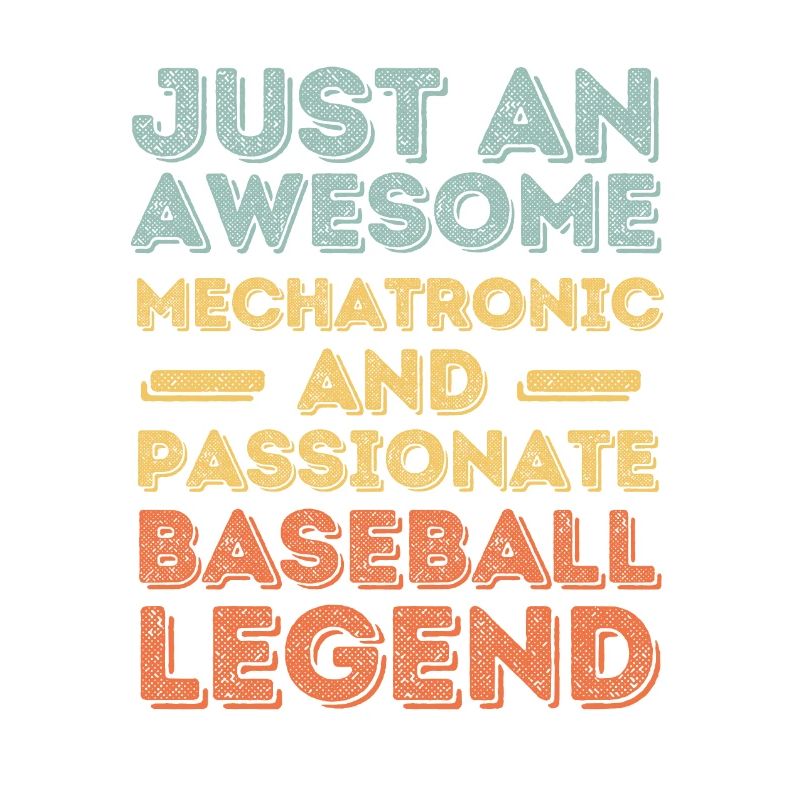 Mécatronique Technicien Baseball rétro