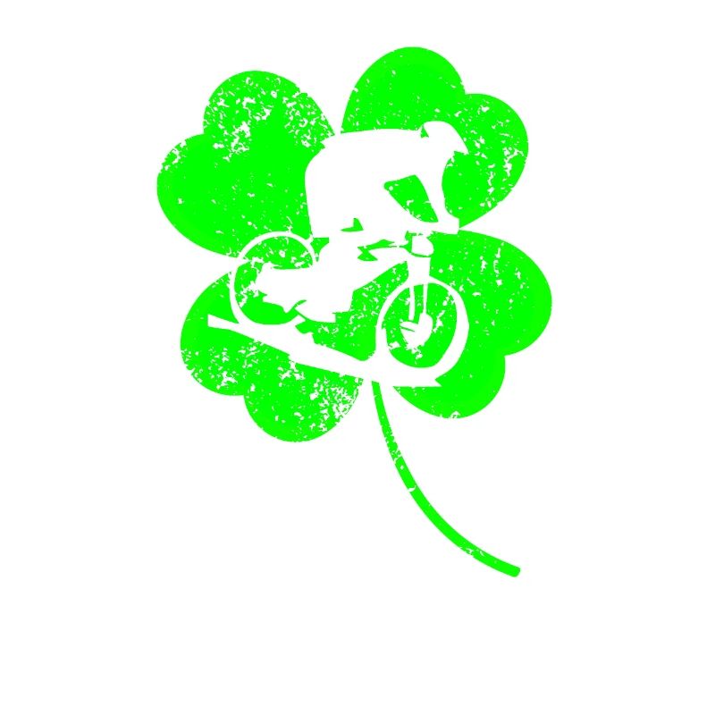Trèfle de la Saint-Patrick à vélo