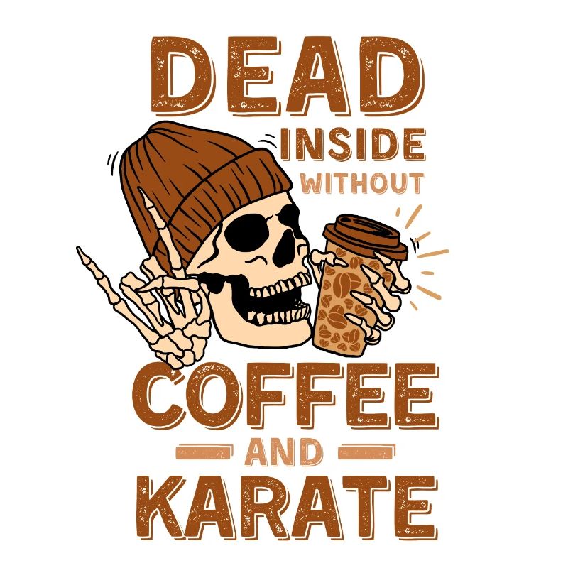 Coffee Karate skeleton