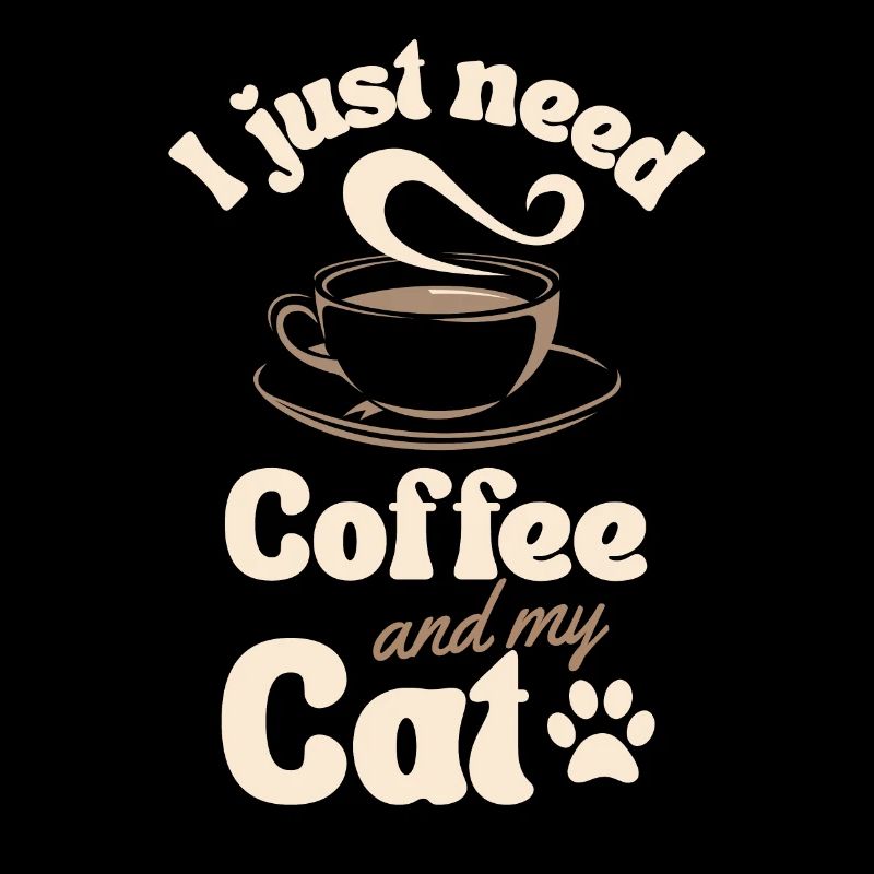 Amateur de chat de café