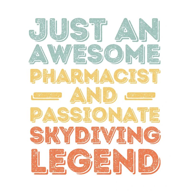 Pharmacist Skydiving legend retro