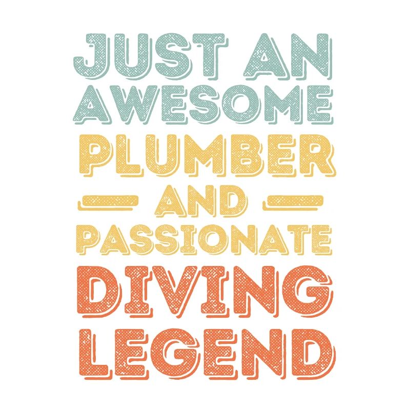 Plumber Diving legend retro