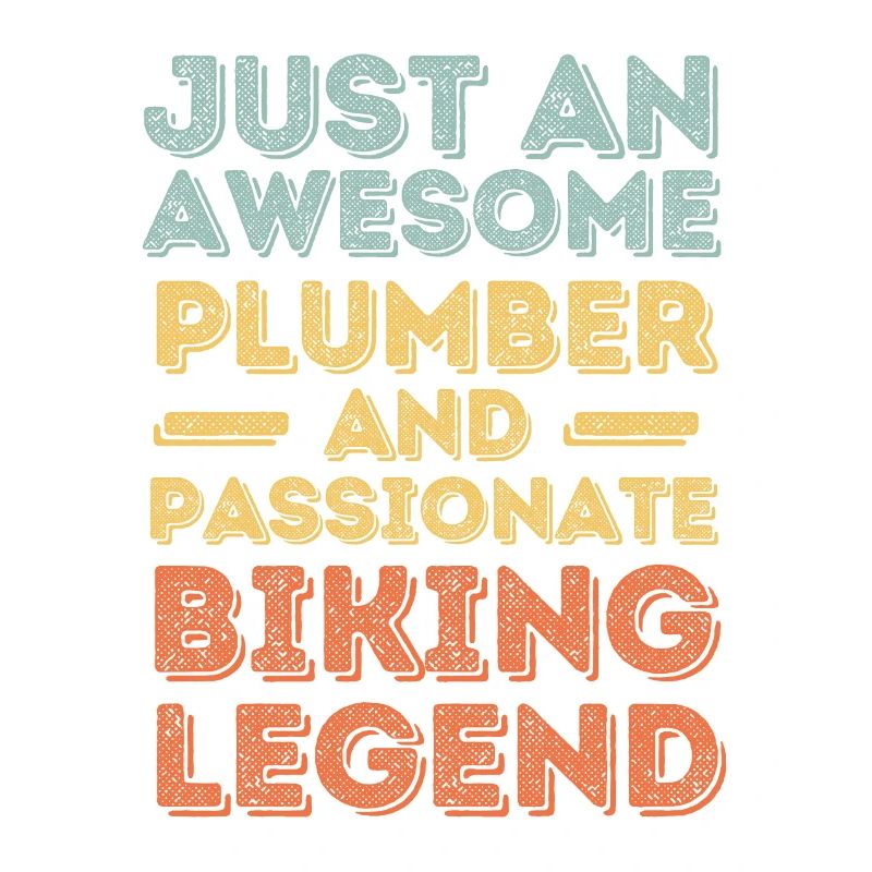 Plumber Biking legend retro