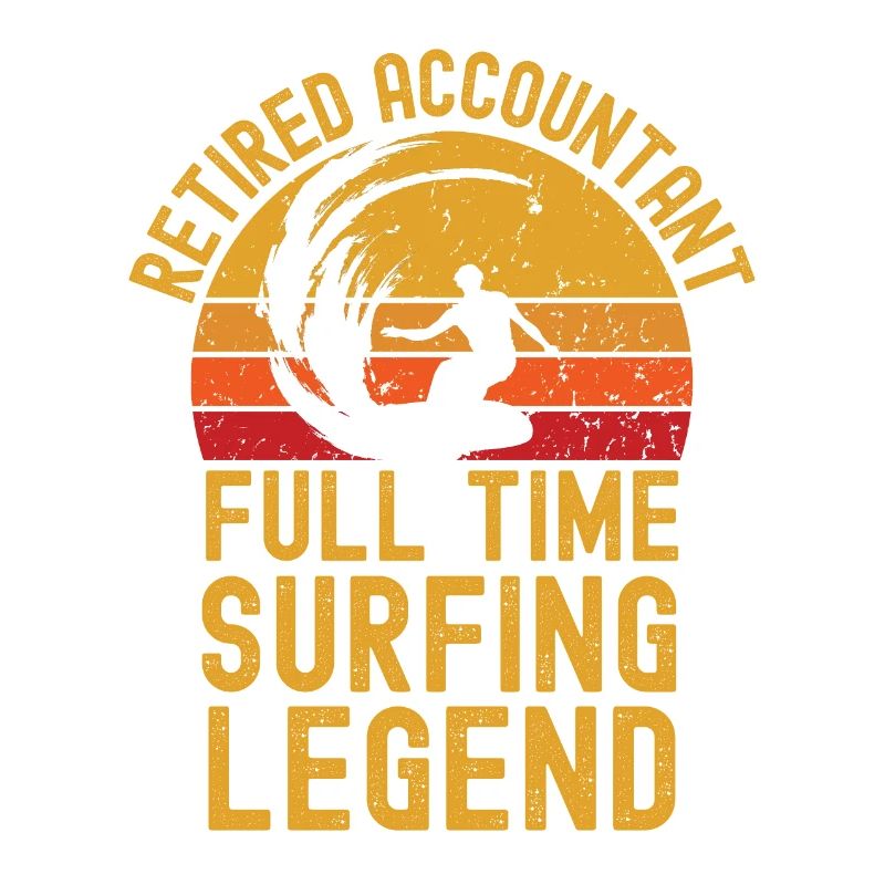 Légende du surf comptable à la retraite