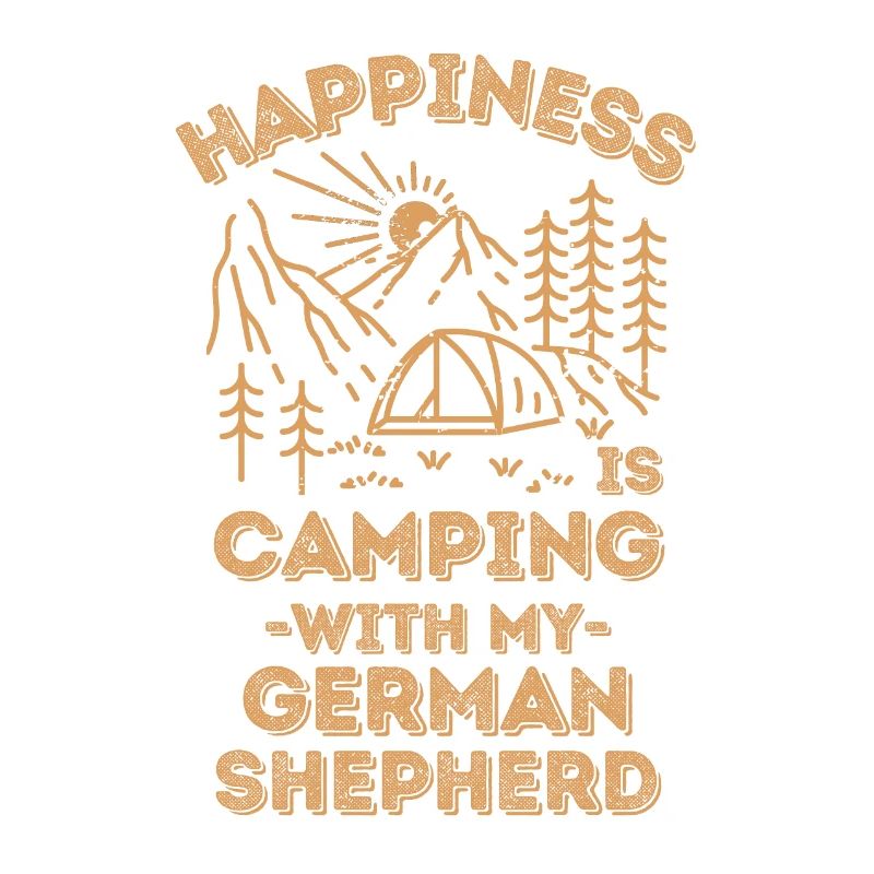Camping mit Deutschem Schäferhund