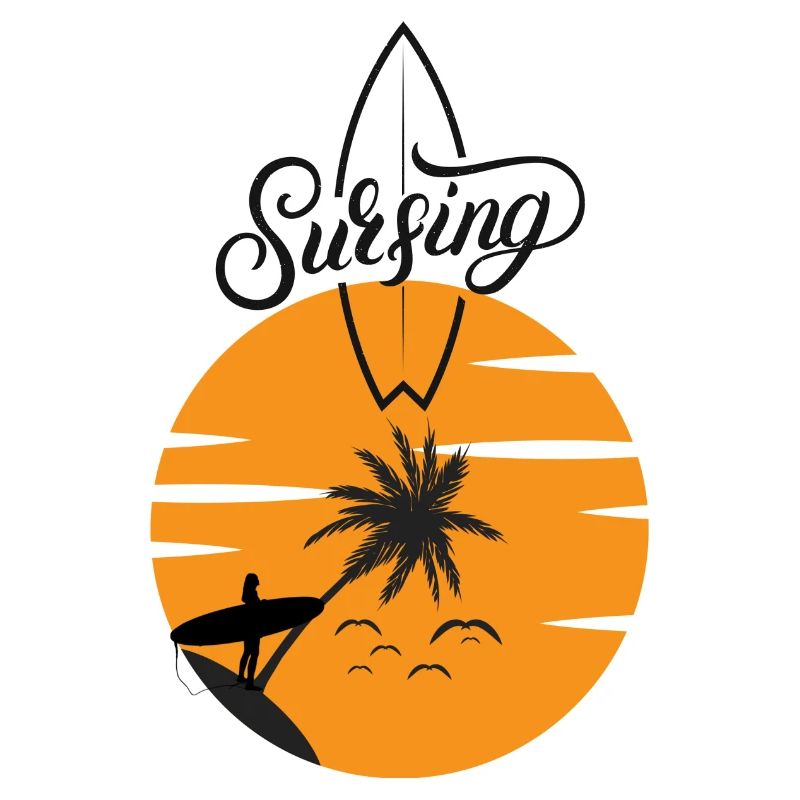 Planche de surf avec Sunset Red - Surf