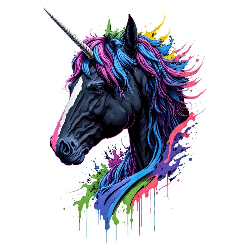 Rainbow Splash Einhorn