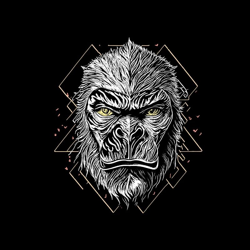 Visage de gorille