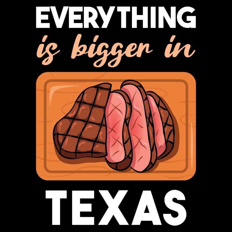 Texas steak design for proud Texans