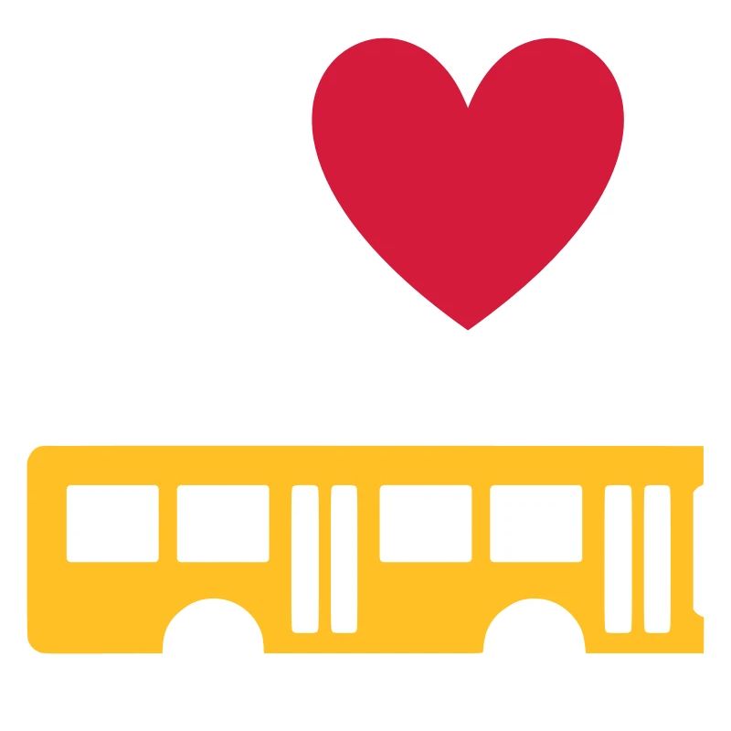 ★ Couleurs de conception modifiables ★ J'aime les bus
