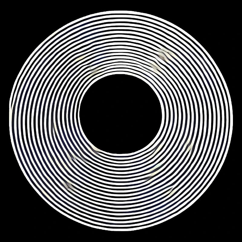 Minimalist Abstract Circle Lines Design