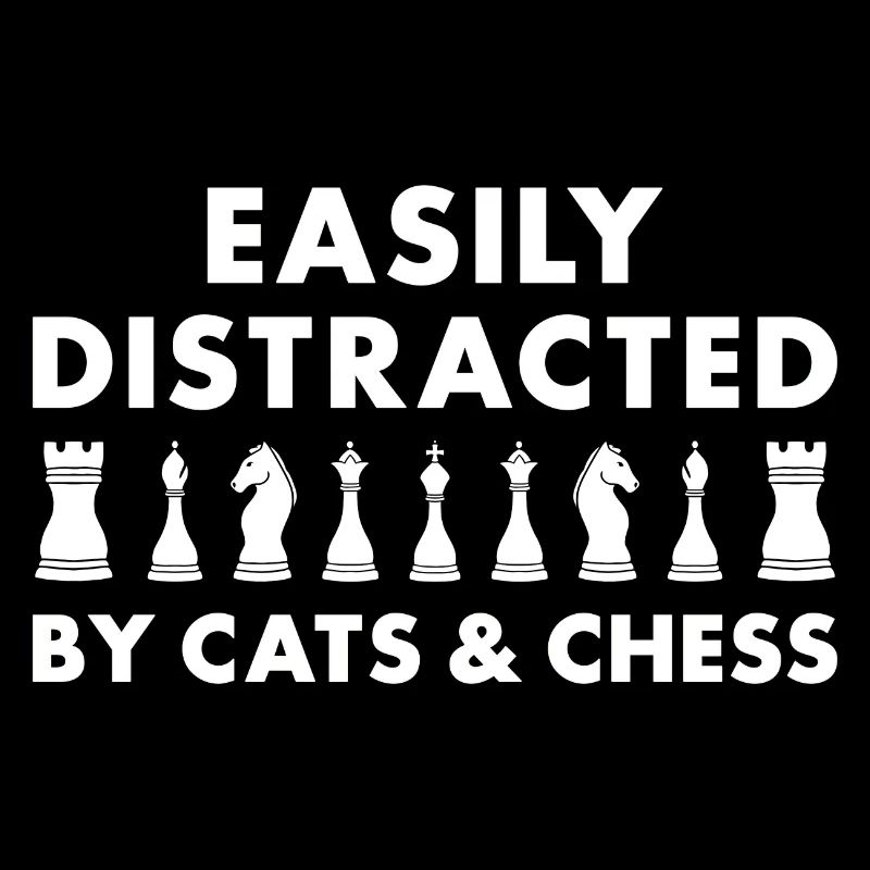 Chess Player Easily Distracted By Cats And Chess