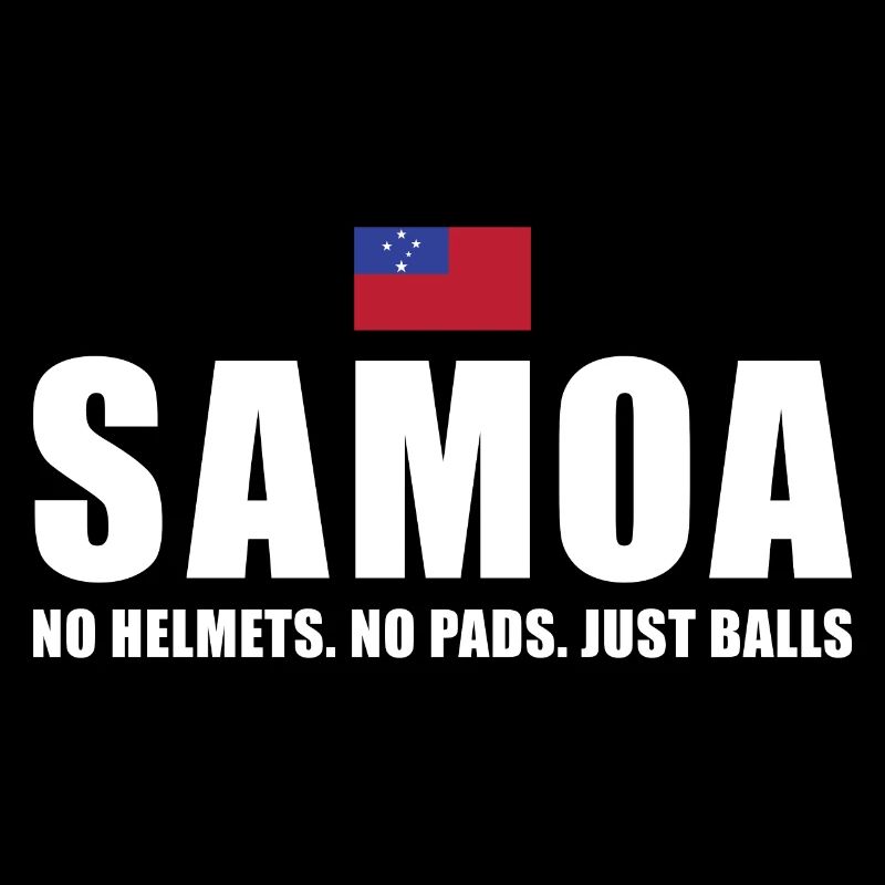 Samoa Pas de casques Pas de coussinets juste des ballons Samoa Rugby