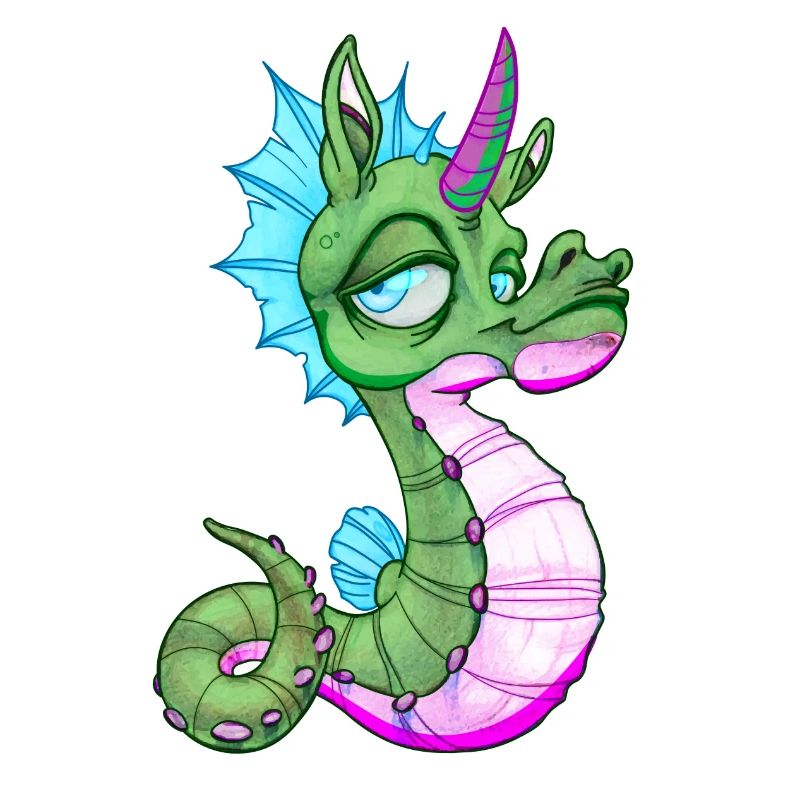 Süßes Seepferd Einhorn Seepferdchen Geschenkidee