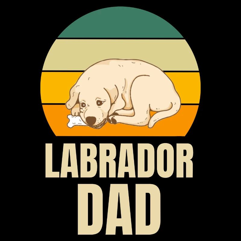 Chiens rétro Papa Labrador