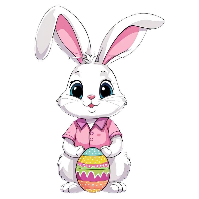 Easter bunny with Easter eggs