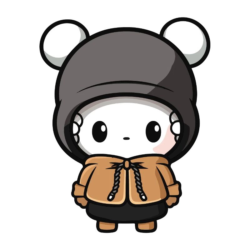 Mouse Winter Comic Cute