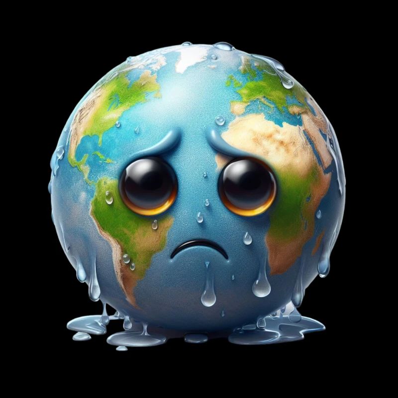Weeping sad earth