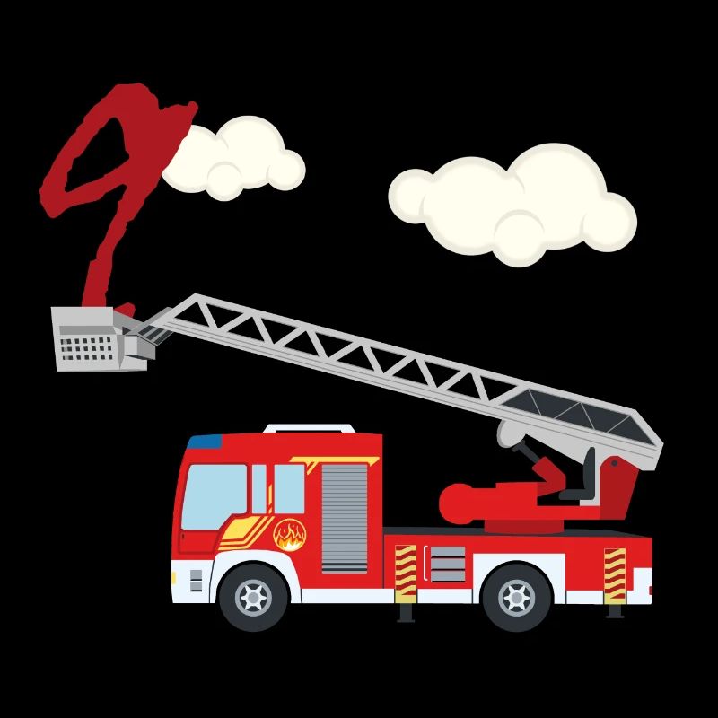 Camion de pompiers - 9e anniversaire
