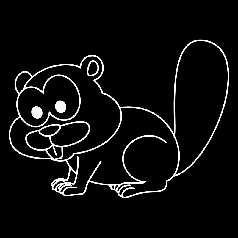 Castor Comic Animal