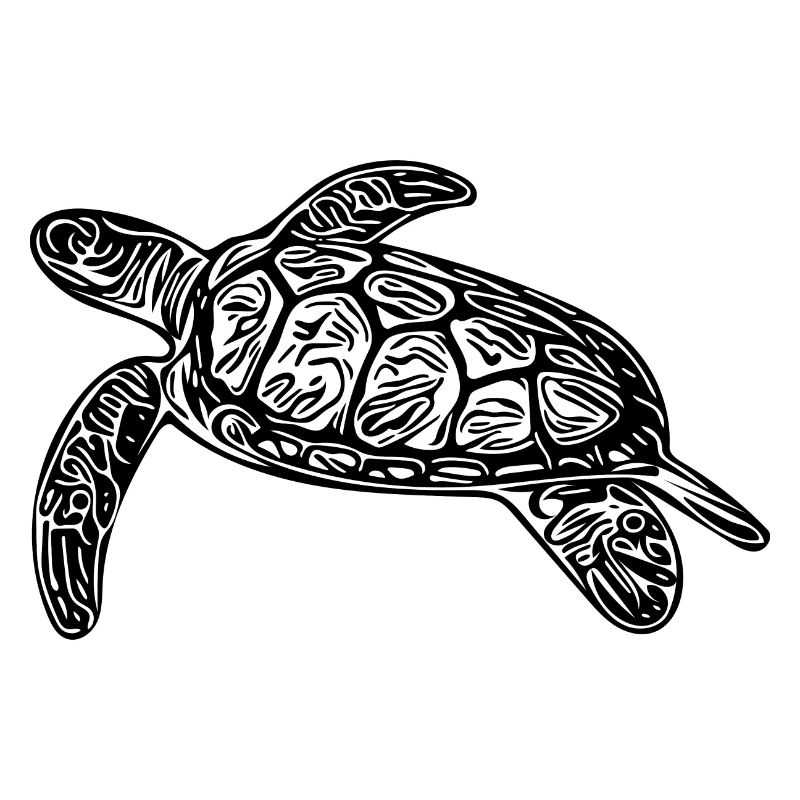 Small floating turtle