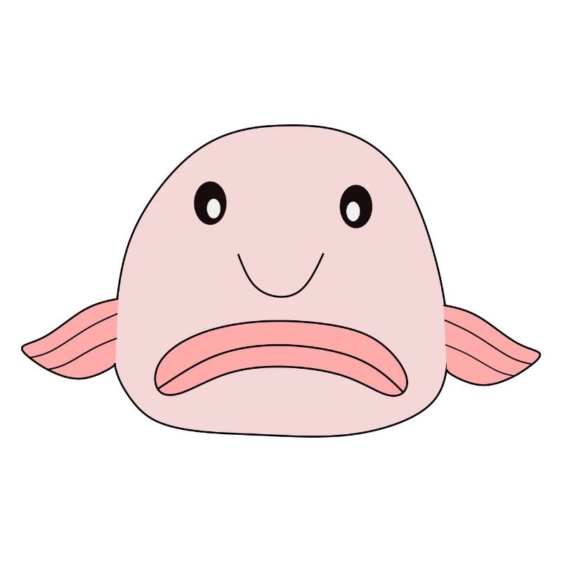Blobfish fish comic ugly fish