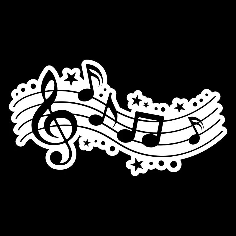 Music Notes Clef Music