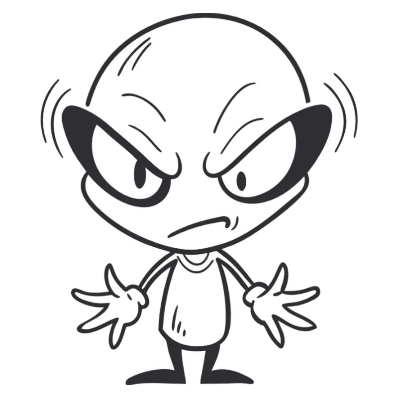 Grumpy Alien
