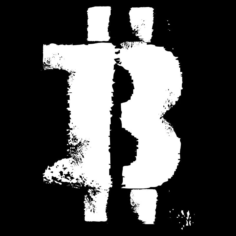 B For Bitcoin White