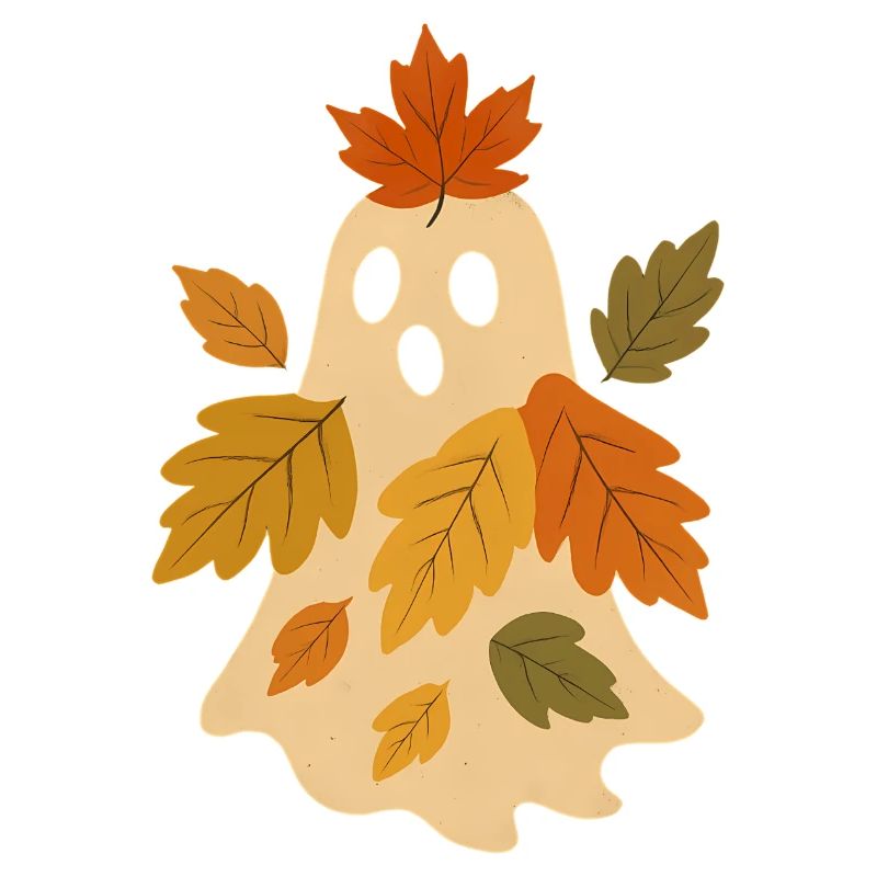 Herbstgeist mit Blättern