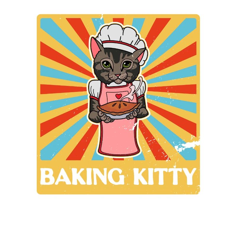 Cat Lovers Baking Rolls Baker Saying