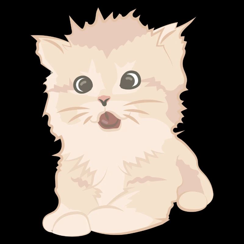 Chat mignon comme illustration