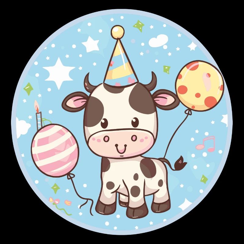 Vache Anniversaire Bébé