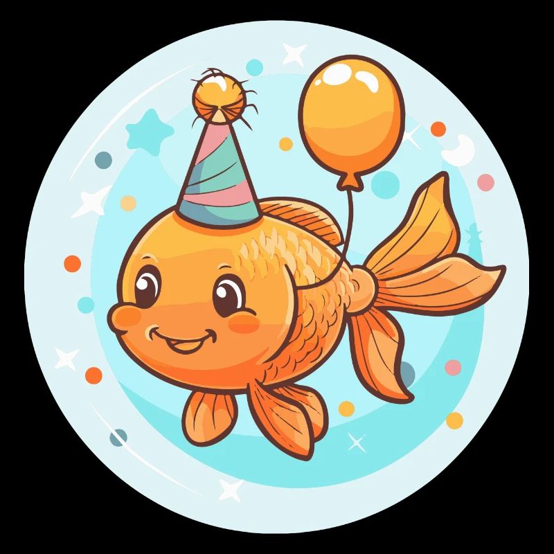 Poisson rouge anniversaire bébé