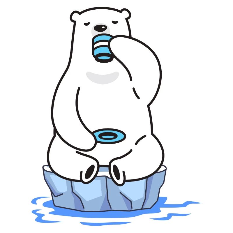 eisbader winterbader winterschwimmer eisbär tee