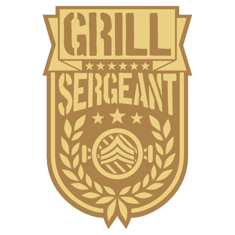 Grill Sergeant cool Lorbeerkranz